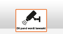 Camerabewaking stickers - Camerabewaking 1 oranje