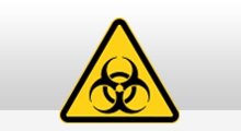 Gevarenpictogrammen - Biologisch gevaar pictogram sticker (W009)