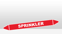 Blusleiding - Sprinkler sticker