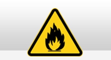 Gevarenpictogrammen - Brandgevaar pictogram sticker (W021)