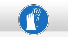 Gebodspictogrammen - Handschoenen (M009) sticker