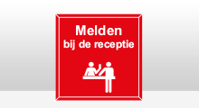 Receptie stickers - Receptie 1 rood