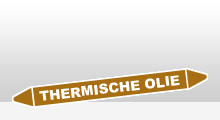 Ontvlambare vloeistoffen - Thermische olie sticker