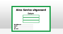 Airco Service stickers - Airco service sticker - Groen