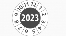 WLL stickers - Keuringssticker 2023 - 3 cm op rol