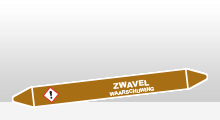 Ontvlambare vloeistoffen - Zwavel sticker