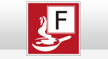 Brand pictogrammen - Brandklasse F pictogram