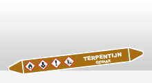 Ontvlambare vloeistoffen - Terpentijn sticker