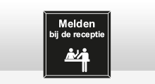 Receptie stickers - Receptie 1 zwart