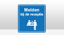 Receptie stickers - Receptie 1 blauw