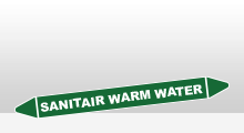 Water - Sanitair warm water sticker