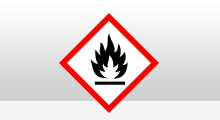 Gevaarlijke stoffen stickers - Ontvlambaar (GHS02) sticker - Alle formaten