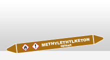 Ontvlambare vloeistoffen - Methylethylketon sticker