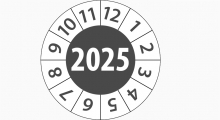 WLL stickers - Keuringssticker 2025 - 3 cm op rol