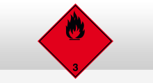 Transport stickers - Ontvlambare vloeistoffen sticker
