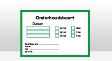 Onderhoudsbeurt stickers - Onderhoudsbeurt stickers - Groen 