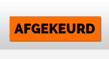 Goedgekeurd / Afgekeurd - Afgekeurd-sticker-oranje