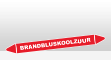 Blusleiding - Brandbluskoolzuur sticker