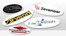 Reclame en promotie - Ovale stickers bestellen