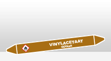 Ontvlambare vloeistoffen - Vinylacetaat sticker