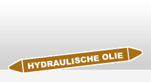 Ontvlambare vloeistoffen - Hydraulische olie sticker