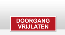 Brand pictogrammen - Doorgang vrijlaten sticker