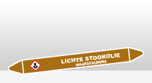 Ontvlambare vloeistoffen - Lichte stookolie sticker