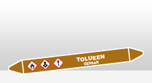 Ontvlambare vloeistoffen - Tolueen sticker