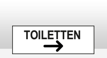 Toilet stickers - Toiletten rechts