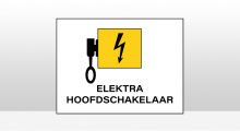 Gevarenpictogrammen - Elektra hoofdschakelaar sticker