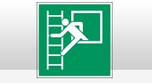 BHV Pictogrammen - Nooduitgang met ladder (E016)