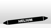 Niet ontvlambare vloeistoffen - Helium sticker