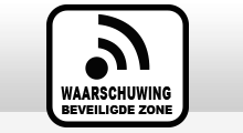 Alarm stickers - Beveiligde zone - Alarm sticker