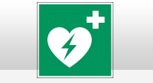 BHV Pictogrammen - AED Sticker (E010)