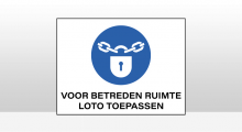 Gebodspictogrammen - Loto toepassen sticker