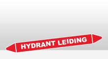 Blusleiding - Hydrant leiding sticker
