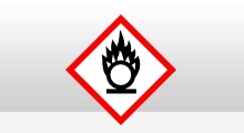 Gevaarlijke stoffen stickers - Oxiderend (GHS03) sticker - Alle formaten