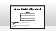 Airco Service stickers - Airco service sticker - Zwart