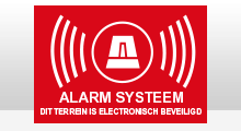 Alarm stickers - Terrein alarm sticker