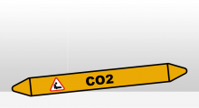 Gassen - CO2 verstikkingsgevaar sticker