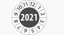 WLL stickers - Keuringssticker 2021 - 3 cm op rol