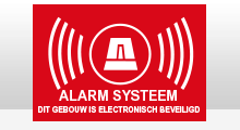 Alarm stickers - Gebouw alarm sticker