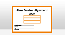 Airco Service stickers - Airco service sticker - Oranje