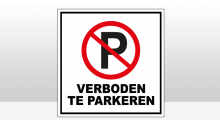 Verbodspictogrammen - Verboden te parkeren sticker