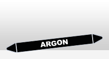 Niet ontvlambare vloeistoffen - Argon sticker