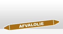 Ontvlambare vloeistoffen - Afvalolie sticker