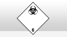 Transport stickers - Besmettelijke stoffen sticker