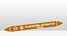 Ontvlambare vloeistoffen - Vloeibare zuurstof sticker