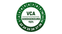 Goedgekeurd / Afgekeurd - VCA goedgekeurd sticker groen 2023 - 3 cm op rol