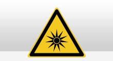 Gevarenpictogrammen - Optische straling (W027) sticker
